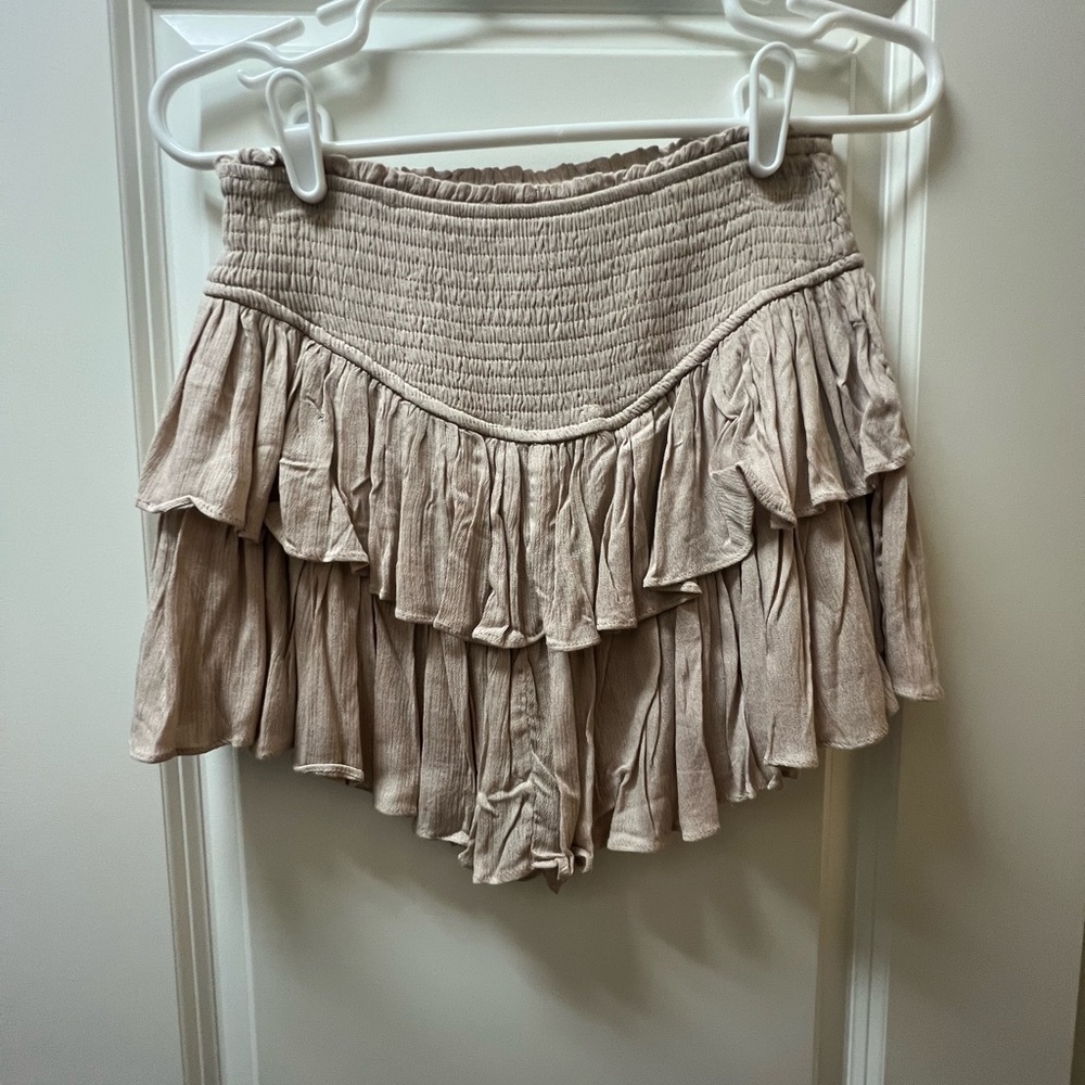 Rock N Rags Cream/Tan Size Small Skort